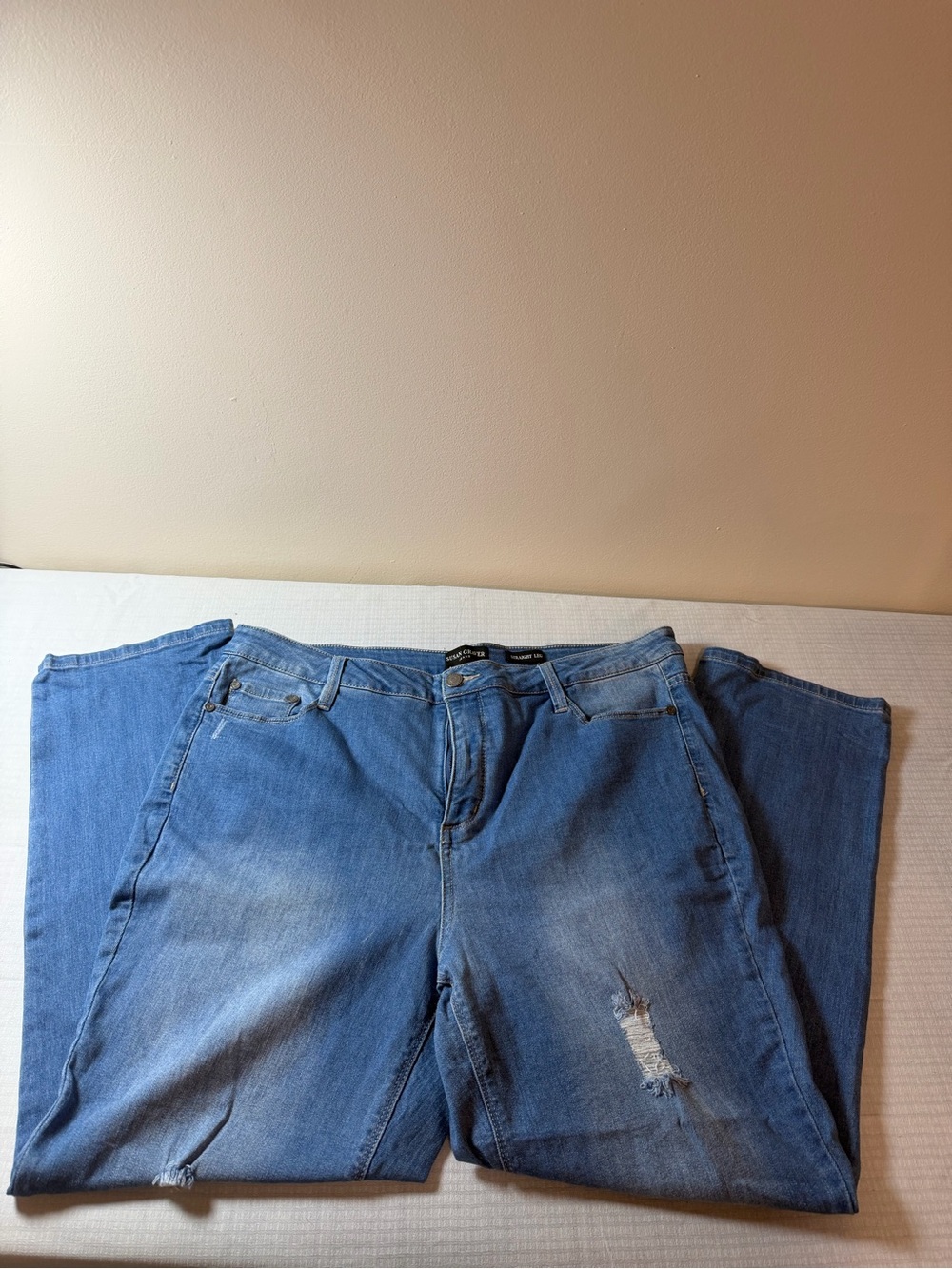 Susan Graver Straight Leg Jeans